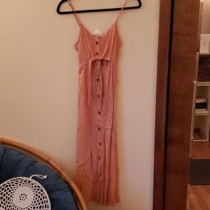 Peach summer dress